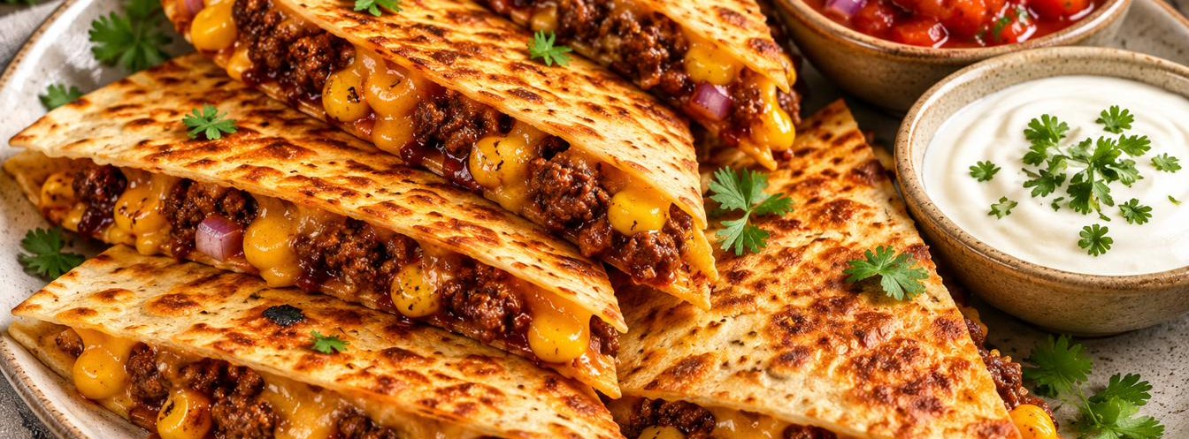 BBQ Beef Quesadillas