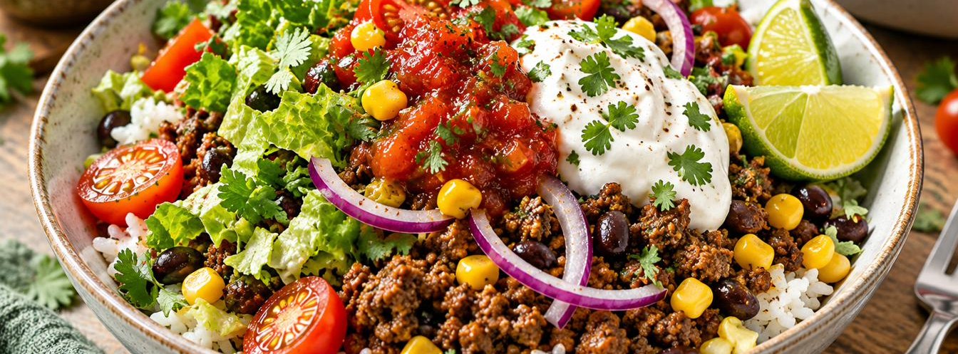 Beef Taco Rice Bowls