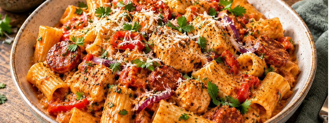 Creamy Chicken & Chorizo Pasta