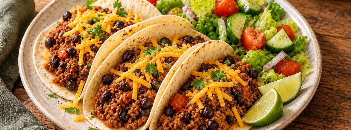 Mild Beef & Bean Tacos