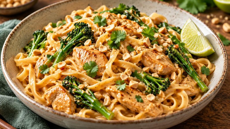 Chicken Peanut Butter Noodles