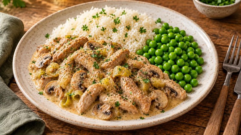 Creamy Pork & Mushroom Stroganoff