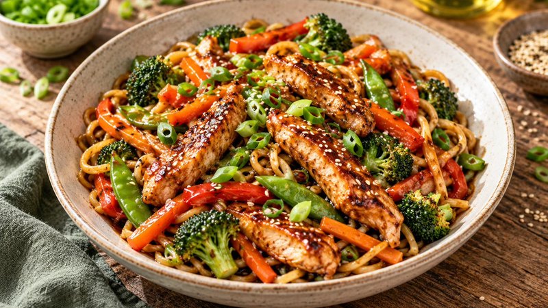 Lazy Teriyaki Chicken Stir-Fry